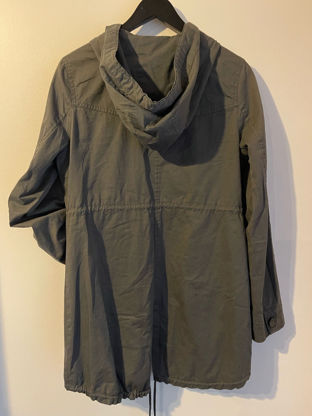 Jack BB Dakota Olive Green Utility Military Anorak Parka Jacket M - Picture 2 of 5